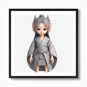 Kawaii Doll Art Print