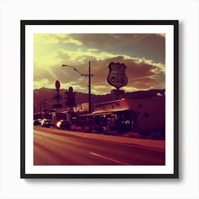 Sunset In Palm Springs Art Print