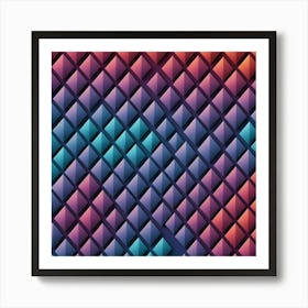 Abstract Geometric Background Art Print