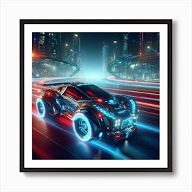 Futuristic Car 2 Art Print