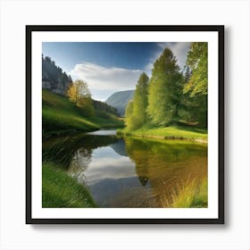 Lake In The Mountains 33 Art Print