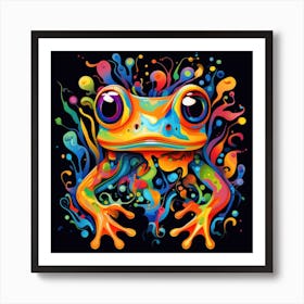 Colorful Frog 3 Art Print