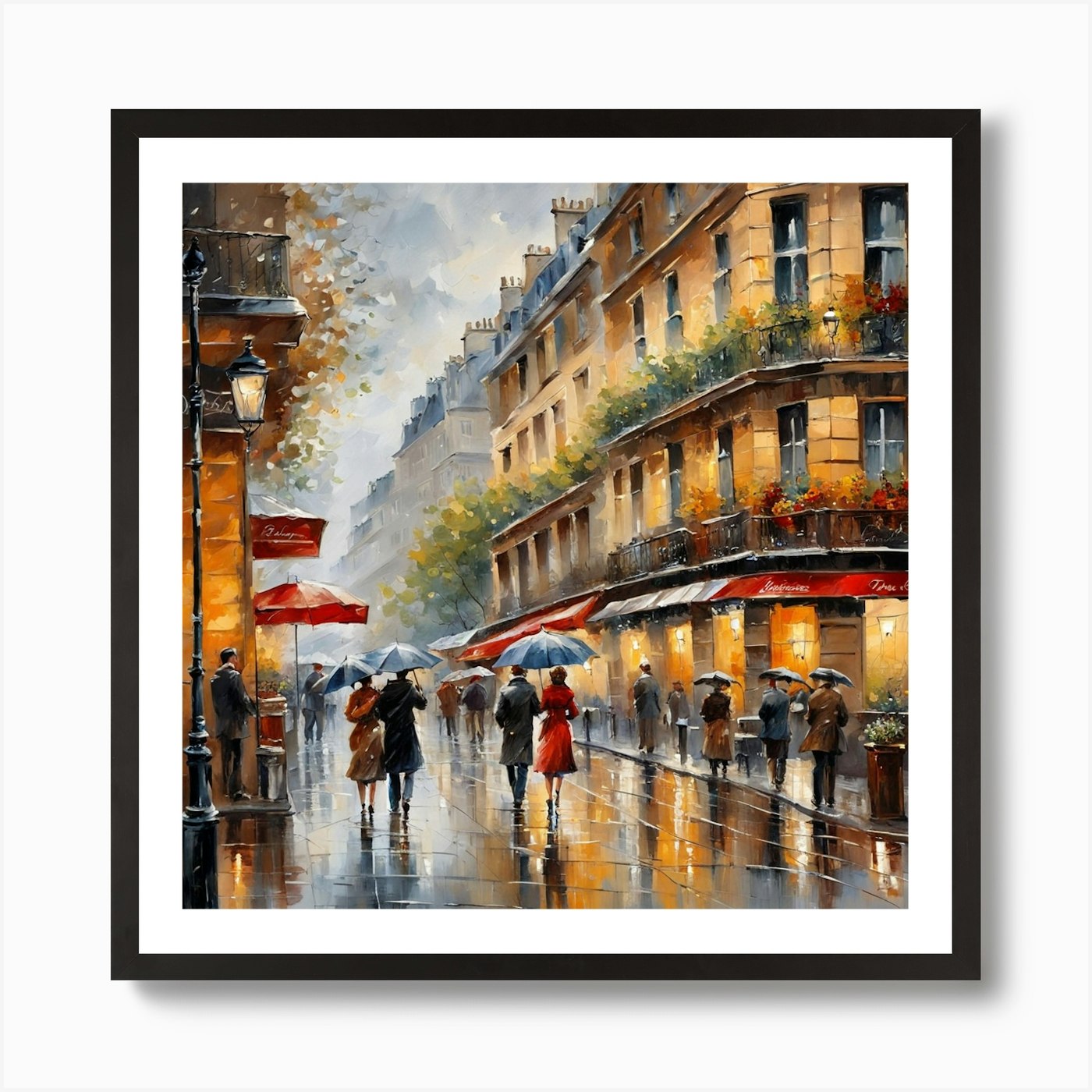 Picarts™ Paris Street Rainy Day Paint-By-Numbers Kit – Simply Novelty