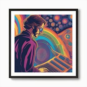 Psychedelic Man Art Print