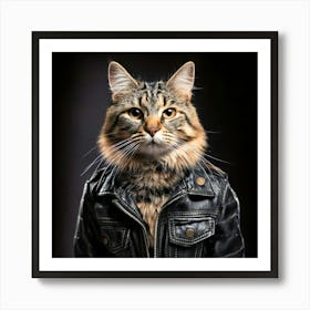 Firefly Dynamic Tabby Cat Rockstar Standing Boldly 92888 Art Print