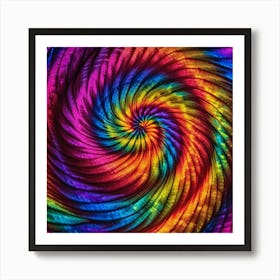 Swirling tie-dye Art Print
