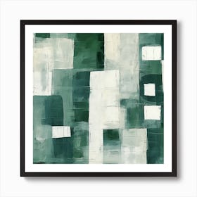 Abstract Green Painting 2 Art Print