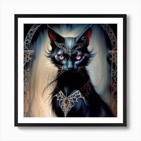 Black Cat 1 Art Print