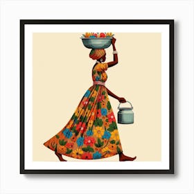 African Woman Art Print