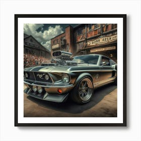 Ford Mustang Vintage Car  Art Print