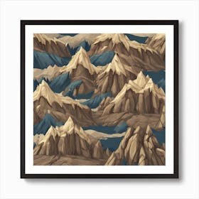 Mountain Range 1 Art Print