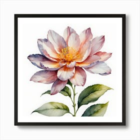 Watercolor Flower Painting Art Print