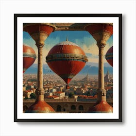 Hot Air Balloons Art Print