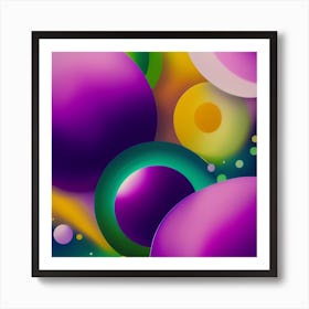 Abstract Spheres Art Print