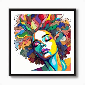 Afro Girl 48 Art Print