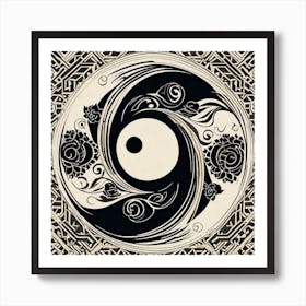 Yin Yang 6 Art Print