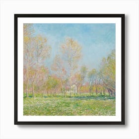 Claude Monet'S Spring Garden Art Print