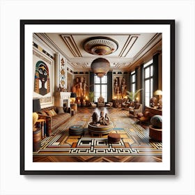 Egyptian Living Room Art Print