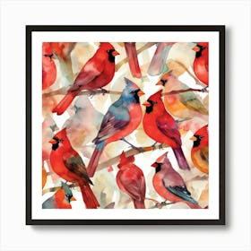 Cardinals 4 Art Print