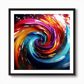 Abstract Tornado Artwork  Art Print