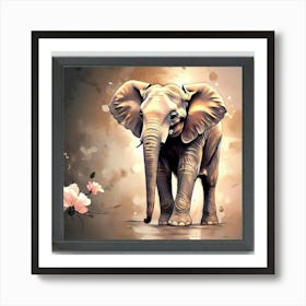 Elephant Painting Art Print