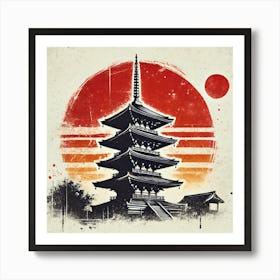 Asian Pagoda Poster