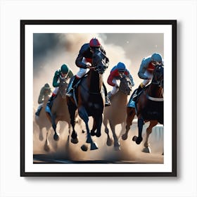 Horse Race 21 Art Print