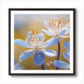 Blue Flowers Art Print