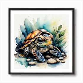 Baby Turtle Art Print