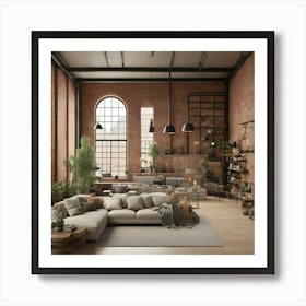 Industrial Living Room Art Print