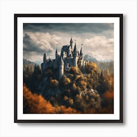 Castle In The Forest 1 Art Print