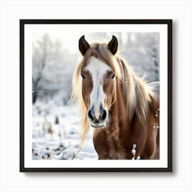 Horse Hair Pony Animal Mane Head Canino Isolated Pasture Beauty Fauna Season Farm Photo (1) Art Print