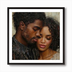 Echantedeasel 93450 African American Black Love Stylize 850 De068601 76f7 41af 9219 42434bc53094 Art Print