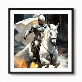 Knight On Horseback Art Print