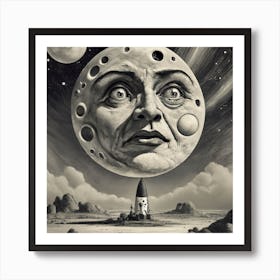 A Trip To The Moon By Georges Mlis Lushill St 1 Art Print