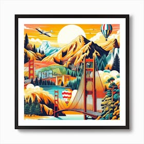 Golden Gate Bridge Art Print