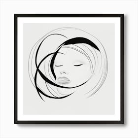 Portrait Of A Woman 4 Art Print