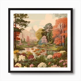 Netherlands Garden In Bloom Art Print