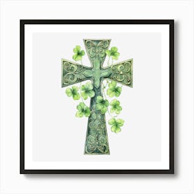 Irish Cross Art Print