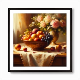 Fruit In A Bowl Art Print