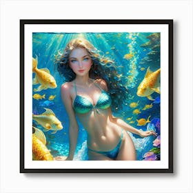 Mermaid kjh Art Print