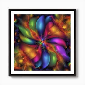 Fractal Flower 1 Art Print