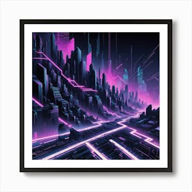 Futuristic City Art Print