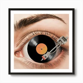 Vinyl Eye Art Print