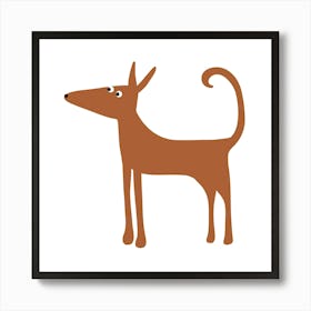 Brown Dog Art Print