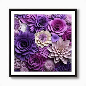 Paper Flowers 10 Art Print