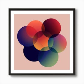 Abstract Circles 2 Art Print