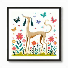 Illustration dog 1 Art Print