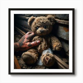 Abandoned Teddy Bear 4 Art Print