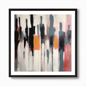 Abstracted People 7 Art Print